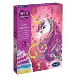 Kit creativ cu paiete - Unicorn, Sentosphere