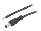 Cablu Alimentare DC 5,5/2,5 Negru 1,5m