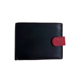 Cumpara ieftin Portofel barbati Delis, Nick PT1438, piele naturala, Negru/ Rosu