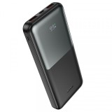Baterie Externa HOCO J136, 10000mAh, 22.5W, QC + PD, 1 x USB-C - 2 x USB-A, Neagra