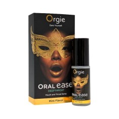 Spray pentru sex oral ad&acirc;nc ORGIE Oral Ease Deepthroat, cu aromă de mentă, 15 ml