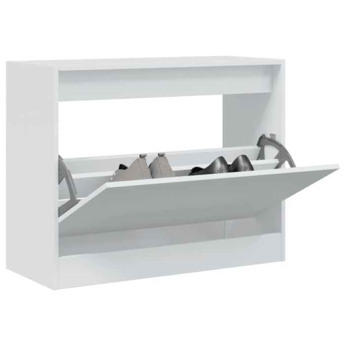 Pantofar, alb, 80x34x63 cm, lemn prelucrat