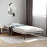 VidaXL Cadru de pat, gri sonoma, 90x190 cm, lemn prelucrat și metal 845054