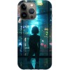 Husa compatibila cu Apple iPhone 14 Pro Max model Cyberpunk, Silicon, TPU, Viceversa, Transparent, Carcasa