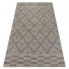 Covor Soft 8047 Ruta Boho crem si maro deschis, 140x190 cm, Dreptunghi, Polipropilena