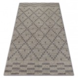 Covor Soft 8047 Ruta Boho crem si maro deschis, 120x170 cm