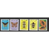 BURKINA FASO 1986 FAUNA INSECTE SI FLUTURI
