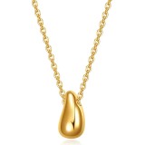 Cumpara ieftin Colier Golden Drop, Otel Placat cu Aur 18K - 88269-0
