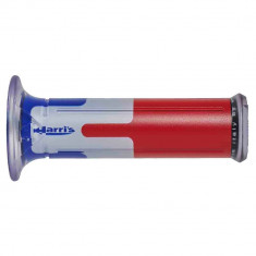 Set Manson Moto Ariete Harri's Grip Blue and Red, 2 buc