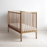 Patut din lemn pentru bebe, inaltime saltea reglabila, Stardust Craft vintage 120A 60 cm, Woodies Safe Dreams