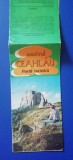 myh 12 - Harta turistica foarte veche - Masivul Ceahlau - piesa de colectie