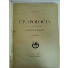 GRAFOLOGIA SI EXPERTIZELE IN SCRIERI * ANONIMUL-FALSUL (204 autografe si documente grafologice) - Henric STAHL - Bucuresti Editura Cartea