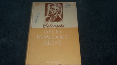 BELINSCHI - OPERE PEDAGOGICE ALESE CARTONATA foto