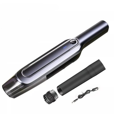 Aspirator portabil TrendiShop&amp;reg; fara fir pentru casa si masina, Wireless, Putere 120W, Timp de lucru 25 de minute, Aspiratie ciclonica, 6000Pa, Filtru foto