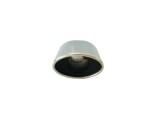 Ornament Toba Oval Inox Premium ALM 14.5x13cm, Intrare 6cm, Iesire 11.5cm