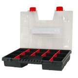 Cutie organizator Proline 35x195x290 mm cu 21 casete reglabile, plastic, separatoare detasabile pentru scule si piese mici