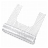 Cumpara ieftin Rola 120 pungi albe 33 x 44 cm tip maieu pentru cumparaturi, transparente