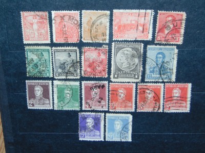 Lot timbre vechi Argentina foto