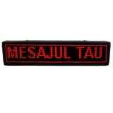 Panou LED Exterior Programabil 100x20 cm, Reclama Luminoasa, Culoare ROSU, Intensitate Mare, Vizibilitate 300m