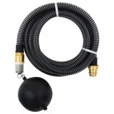 vidaXL Furtun de aspirație cu racorduri din alamă, negru 1,1&quot; 25 m PVC