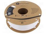 Filament PET-G 1,75mm alb POLYMAKER 1kg temperatura 230-240&deg;C