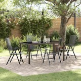 vidaXL Set de masă pentru grădină 5 pcs Antracit Oțel