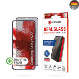 Cumpara ieftin Folie pentru Samsung Galaxy S22 Plus 5G, Displex Real Glass Privacy Full Cover, Black