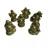 Cumpara ieftin Set de 6 Buddha Aurii din Rasina 6 cm - INVTT9