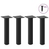VidaXL Picioare pentru măsuță de cafea, 4 buc., negru, 30-32 cm, oțel