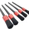 Set 5 pensule din Nylon Premium, pentru detailing auto interior, exterior, jante si spatii greu accesibile,