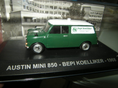 Macheta Austin Mini Van 850 Bepi Koelliker 1968 scara 1:43 IXO foto