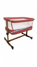 Patu? CO-SLEEPER cu balansoar Babies(Baby Care)Cranberry Pink foto