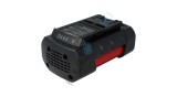 Baterie de &icirc;nlocuire VHBW pentru mașina de tuns iarba Bosch 2 607 336 173, 1600A0022N - 5000 mAh 36 V Li-Ion, negru / roșu