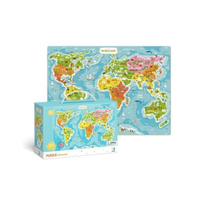 Puzzle - Continentele lumii (100 piese) foto