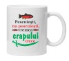 Cana alba personalizata pentru pescari, INOVATIX&reg;. 330ml, Oem