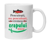 Cana alba personalizata pentru pescari, INOVATIX&reg;. 330ml
