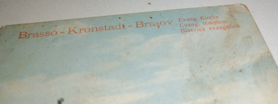 CARTE POSTALA - BRASOV -KRONSTADT , ANII 1911 foto