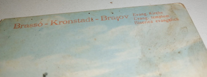CARTE POSTALA - BRASOV -KRONSTADT , ANII 1911