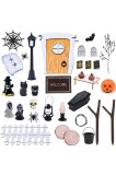 Decoratiuni pentru casa de papusi de Halloween, accesorii miniature pentru casa de papusi, accesorii cu gnomi si schelete, S