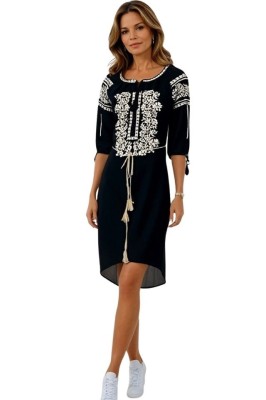 Rochie dama negru/bej , marimea L foto