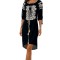 Rochie dama negru/bej , marimea L