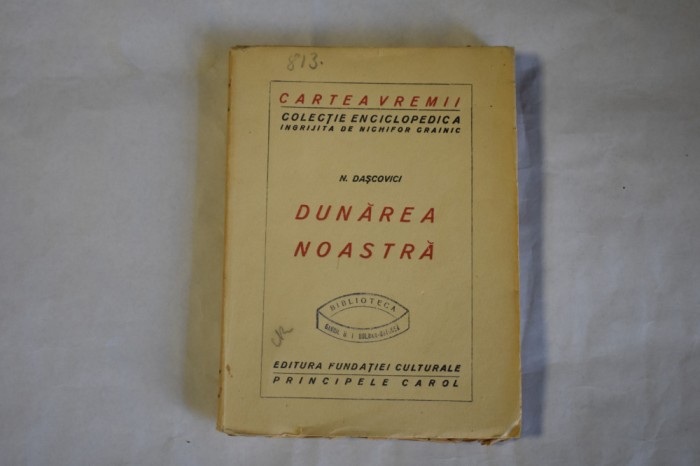 N. Dascovici - Dunarea noastra