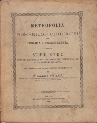 761SPN Metropolia rom&amp;acirc;nilor ortodocși din Ungaria și Transilvania 1900 foto