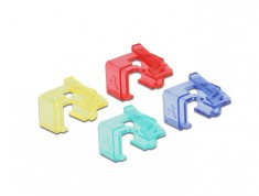 Set 40 buc clips pentru repararea cablului de retea RJ45, Delock 86421