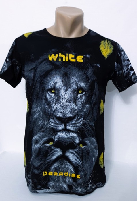 Tricou barbați design lei - L