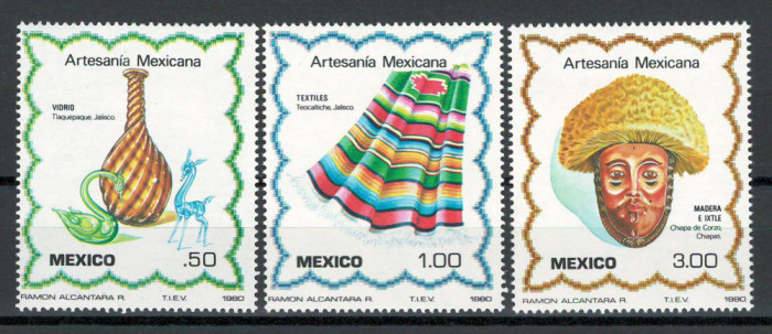 Mexic 1980 MNH - Arta traditionala mexicana, nestampilat
