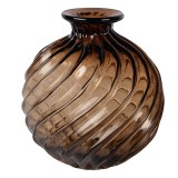 Cumpara ieftin Vaza flori sticla maro &Oslash; 19x21 cm