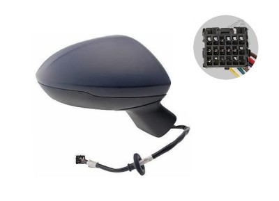 Oglinda exterioara Opel Astra K, 10.2015-, Dreapta, reglare electrica; grunduita; incalzita; geam convex; cromat; pliere electrica; 7 pini foto