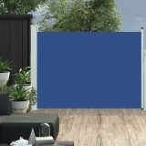 Copertina Laterala Retractabila Terasa Gossi, 120x500 cm, Albastru, Poliester, Protectie UV, Vant