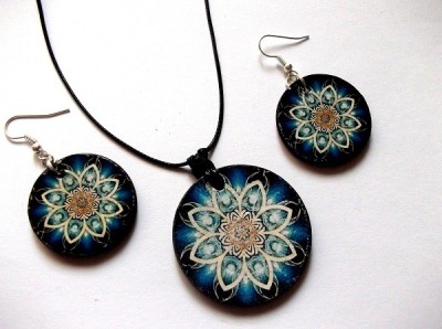 set lemn mandala 39562 foto